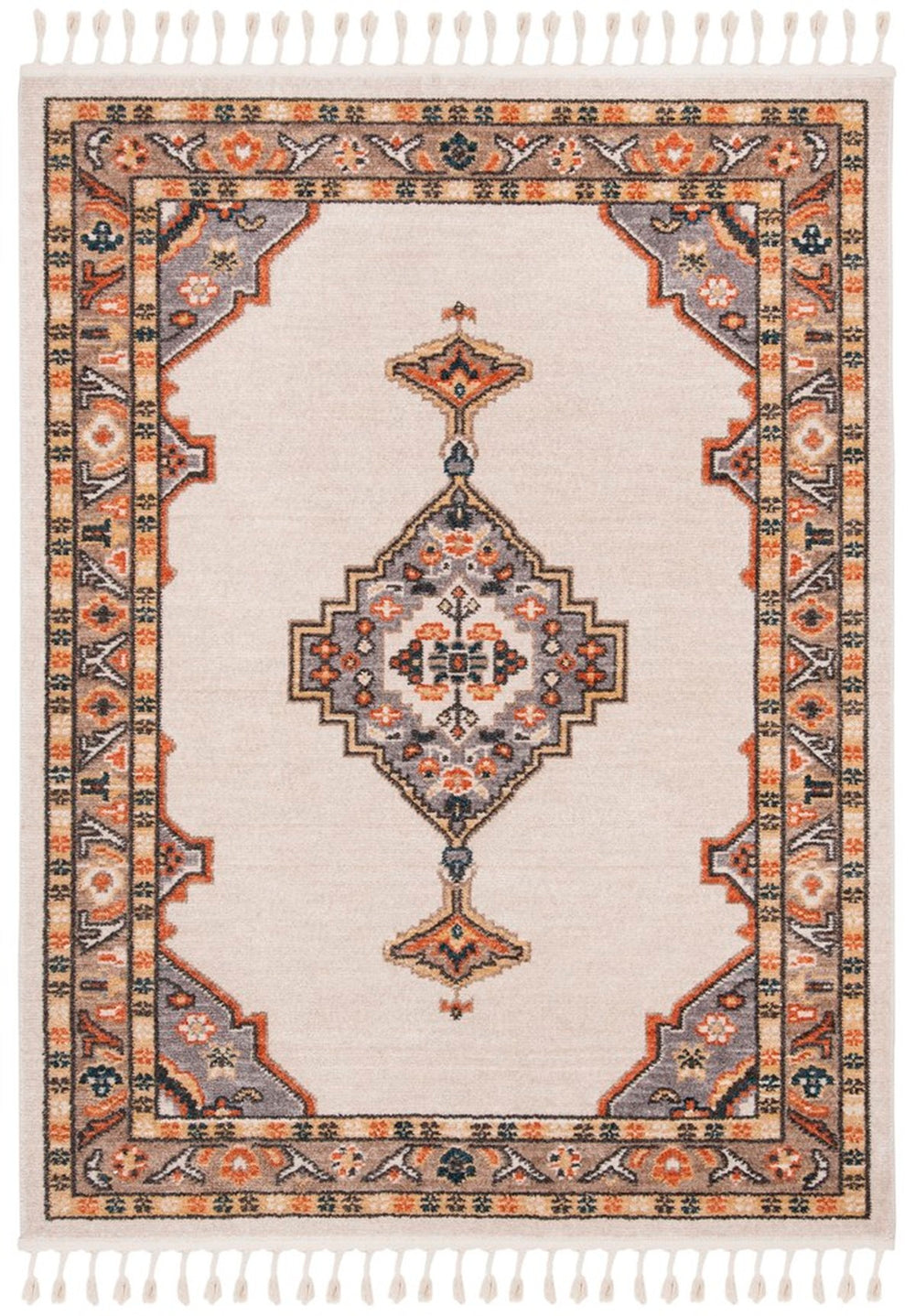 Safavieh Farmhouse 830 POWER LOOMED 75% Polyester 21% Cotton 4% Latex Traditional Rug FMH830F-3