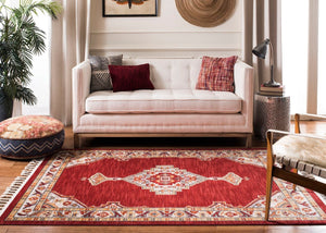 Safavieh Farmhouse 830 POWER LOOMED 75% Polyester 21% Cotton 4% Latex Traditional Rug FMH830Q-3