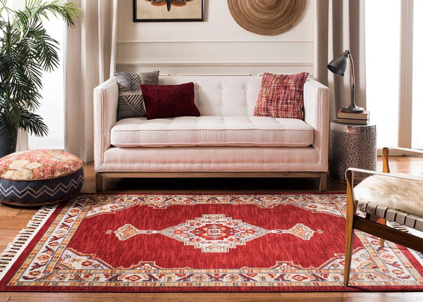 Safavieh Farmhouse 830 POWER LOOMED 75% Polyester 21% Cotton 4% Latex Traditional Rug FMH830Q-3