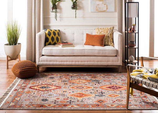 Safavieh Farmhouse 848 POWER LOOMED 75% Polyester 21% Cotton 4% Latex Traditional Rug FMH848E-3