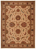 Nourison Living Treasures LI04 Persian Machine Made Loomed Indoor only Area Rug Ivory 9'9" x 13'9" 99446186904