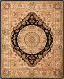 Nourison Nourison 2000 2233 Persian Handmade Tufted Indoor Area Rug Black 7'9" x 9'9" 99446536624