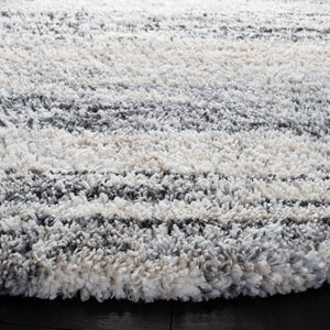 Fontana Shag  800 Fontana Shag 842 Shag & Flokati Power Loomed Polypropylene Pile Rug Ivory / Grey