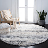 Fontana Shag  800 Fontana Shag 842 Shag & Flokati Power Loomed Polypropylene Pile Rug Ivory / Grey