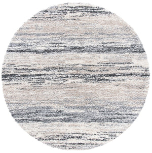 Fontana Shag  800 Fontana Shag 842 Shag & Flokati Power Loomed Polypropylene Pile Rug Ivory / Grey