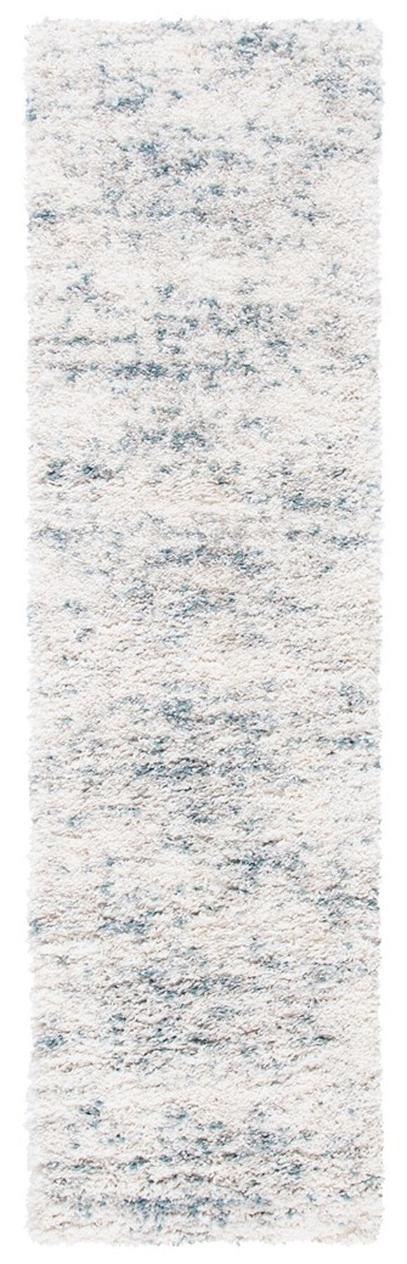 Fontana Shag  800 Fontana Shag 873 Shag & Flokati Power Loomed Polypropylene Pile Rug Ivory / Teal