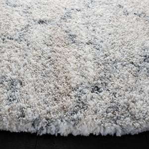 Fontana Shag  800 Fontana Shag 888 Shag & Flokati Power Loomed Polypropylene Pile Rug Grey / Ivory
