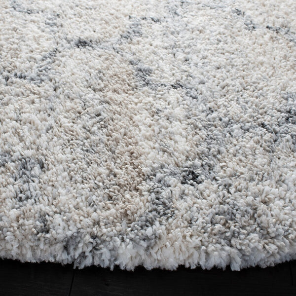 Fontana Shag  800 Fontana Shag 888 Shag & Flokati Power Loomed Polypropylene Pile Rug Grey / Ivory