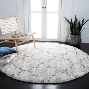 Fontana Shag  800 Fontana Shag 888 Shag & Flokati Power Loomed Polypropylene Pile Rug Grey / Ivory