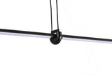 Bethel Black LED Chandelier in Metal & Acrylic