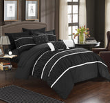 Cheryl Black King 10pc Comforter Set