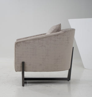 VIG Furniture Modrest Forbis - Contemporary Light Grey Fabric Accent Chair VGCSFORBIS-LGB-CH