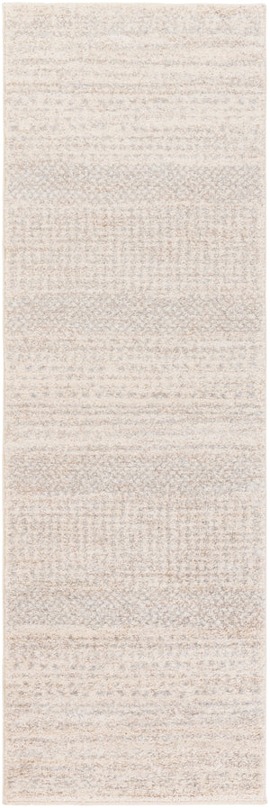 Fowler FOW-1005 Modern Polypropylene Rug FOW1005-268 Ivory, Light Gray, Camel 100% Polypropylene 2'7" x 8'