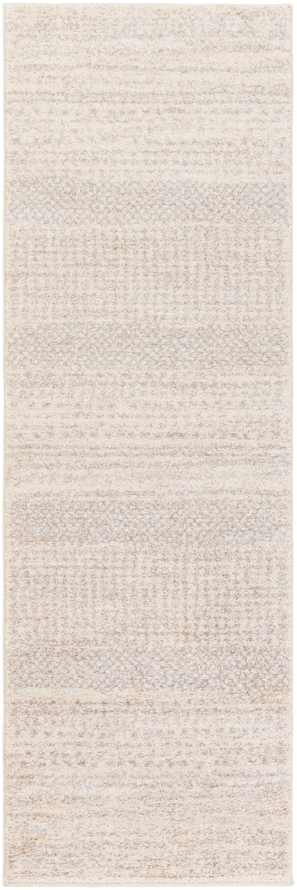 Fowler FOW-1005 Modern Polypropylene Rug FOW1005-268 Ivory, Light Gray, Camel 100% Polypropylene 2'7" x 8'