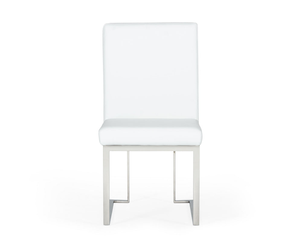 VIG Furniture Modrest Fowler - Modern White Leatherette Dining Chair Set of 2 VGVCB8866-WHT