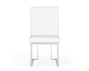 VIG Furniture Modrest Fowler - Modern White Leatherette Dining Chair Set of 2 VGVCB8866-WHT