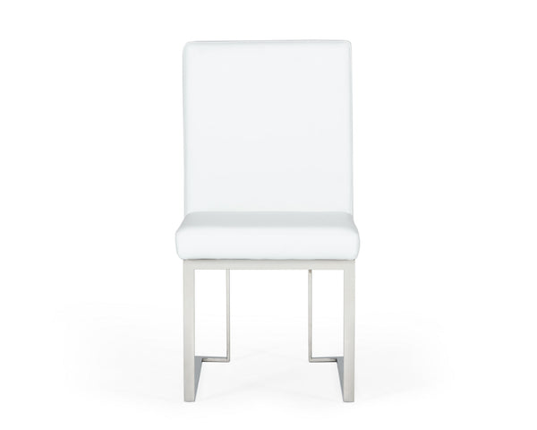 VIG Furniture Modrest Fowler - Modern White Leatherette Dining Chair Set of 2 VGVCB8866-WHT