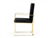 VIG Furniture Modrest Fowler - Modern Black Velvet Dining Chair VGVCB8866A VGVCB8866A