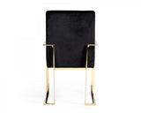 VIG Furniture Modrest Fowler - Modern Black Velvet Dining Chair VGVCB8866A VGVCB8866A