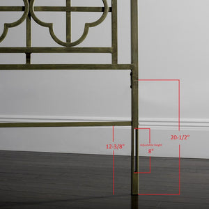 Safavieh Silva Full Metal Headboard Antique Iron Metal FOX6216C-F