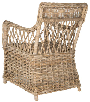 Safavieh Hinaku Arm Chair Rattan Natural FOX1603A 683726301066
