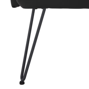 Safavieh Johannes Mid Century Modern Leather Settee FOX1701D