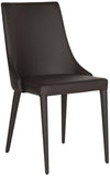 Safavieh - Set of 2 - Summerset Side Chair 19''H Leather Brown Metal Iron PU FOX2014D-SET2 683726693741