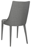 Safavieh - Set of 2 - Summerset Side Chair 19''H Linen Grey White Metal Iron FOX2014J-SET2 683726732495