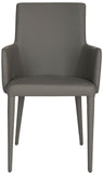 Safavieh Summerset Arm Chair Grey Metal Iron PU FOX2015H 683726693918