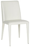 Safavieh - Set of 2 - Garretson Side Chair 18'' Leather White Metal Iron PU FOX2019A-SET2 683726696865