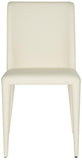 Safavieh - Set of 2 - Garretson Side Chair 18'' Leather Buttercream Metal Iron PU FOX2019C-SET2 683726696926