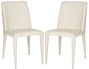 Safavieh - Set of 2 - Garretson Side Chair 18'' Linen Beige Metal Iron FOX2019F-SET2 683726697008