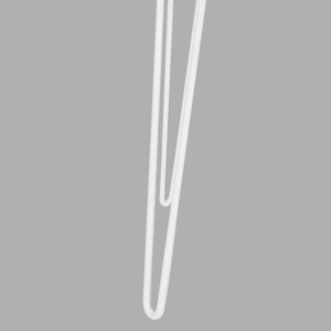 Safavieh Cade Desk Mid Century Retro Two Drawer White Wood MDF Iron FOX2225A 889048199941