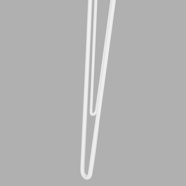 Safavieh Cade Desk Mid Century Retro Two Drawer White Wood MDF Iron FOX2225A 889048199941