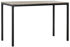 Safavieh Janison Writing Desk 47" Grey Black Wood MDF Iron FOX2230A 889048200111