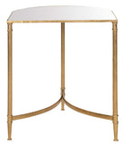 Nevin Accent Table Mirror Top Gold Metal Lacquer Coating Iron