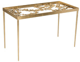 Safavieh Otto Desk Ginkgo Antique Gold Metal Lacquer Coating Iron FOX2590A 889048093409