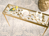 Safavieh Rosalia Console Butterfly Antique Gold Metal Lacquer Coating Iron FOX2592A 889048120396