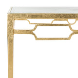 Safavieh Lura Coffee Table Retro Gold Metal Iron FOX2602A 889048118256