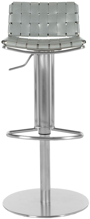 Safavieh Floyd Gas Lift Swivel Bar Stool Grey Metal FOX3000D