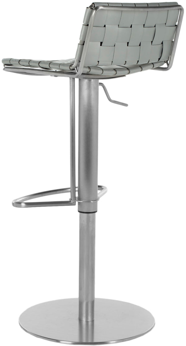 Safavieh Floyd Gas Lift Swivel Bar Stool Grey Metal FOX3000D