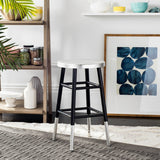 Kenzie Silver Dipped Counter Stool