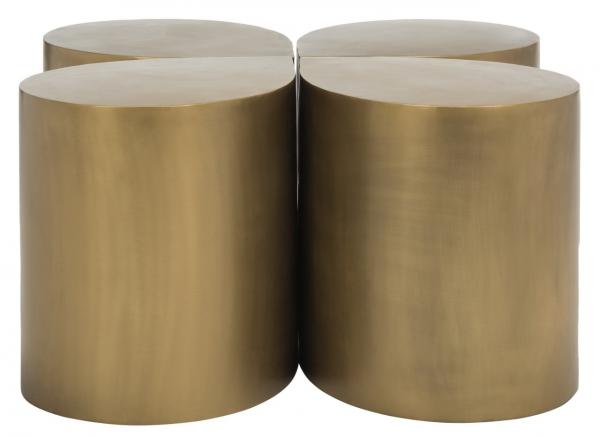 Safavieh Tilly Coffee Table Antique Brass Metal Iron FOX3214A 683726493570