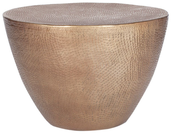 Safavieh Myrtis Coffee Table Brass Metal Aluminum FOX3232A 889048112094