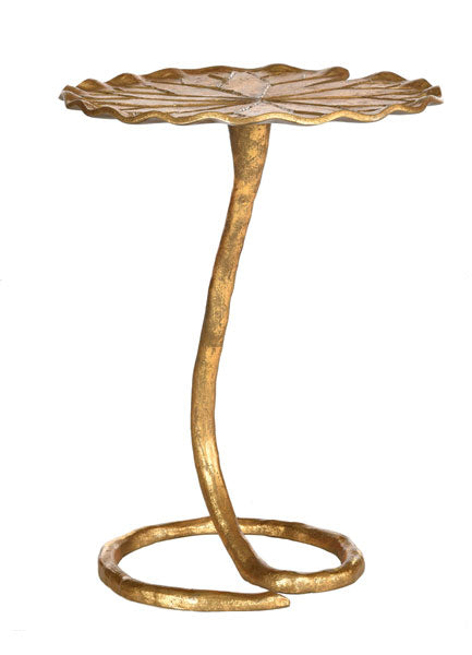Safavieh Justina Side Table Gold Metal Aluminum FOX3245A 889048112223