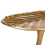 Safavieh Mina Side Table Petal Gold Metal Aluminum FOX3246A 889048112247