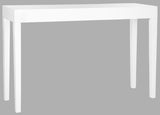 Safavieh Kayson Console Table Mid Century Scandinavian White Wood Lacquer Coating MDF FOX4204A 683726343752