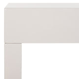 Safavieh Kayson Console Table Mid Century Scandinavian Grey Wood Lacquer Coating MDF FOX4204D 889048172357