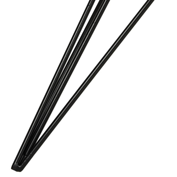 Safavieh Mansel Coffee Table Retro Mid Century Round Light Oak Black Wood Water Based Paint Powder Coating MDF Iron FOX4233A 889048200180