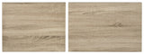 Safavieh Femi Nesting End Table Modern Light Oak Black Wood NC Coating Powder MDF Iron FOX4266A 889048200616